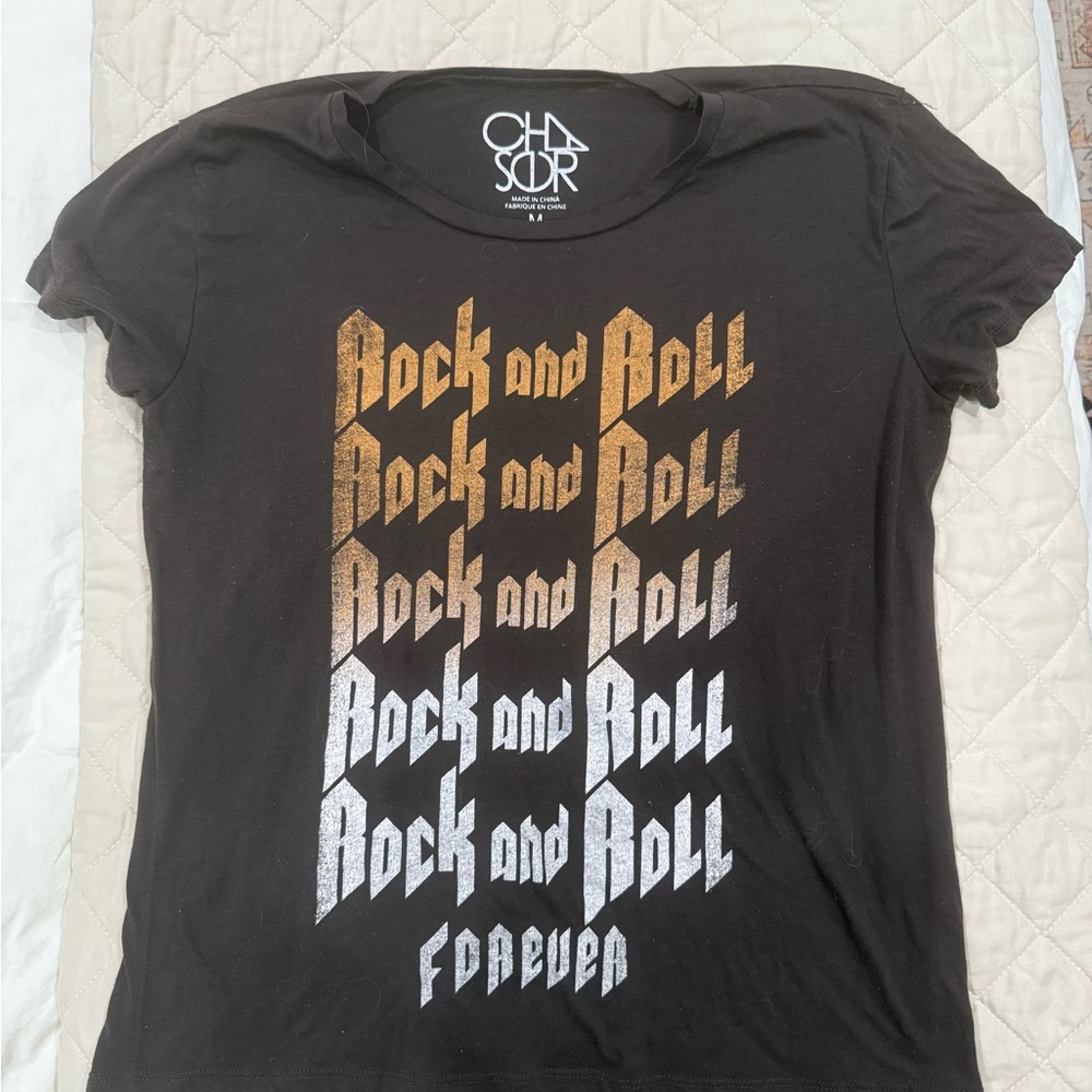 Chaser Black Rock and Roll Tee
